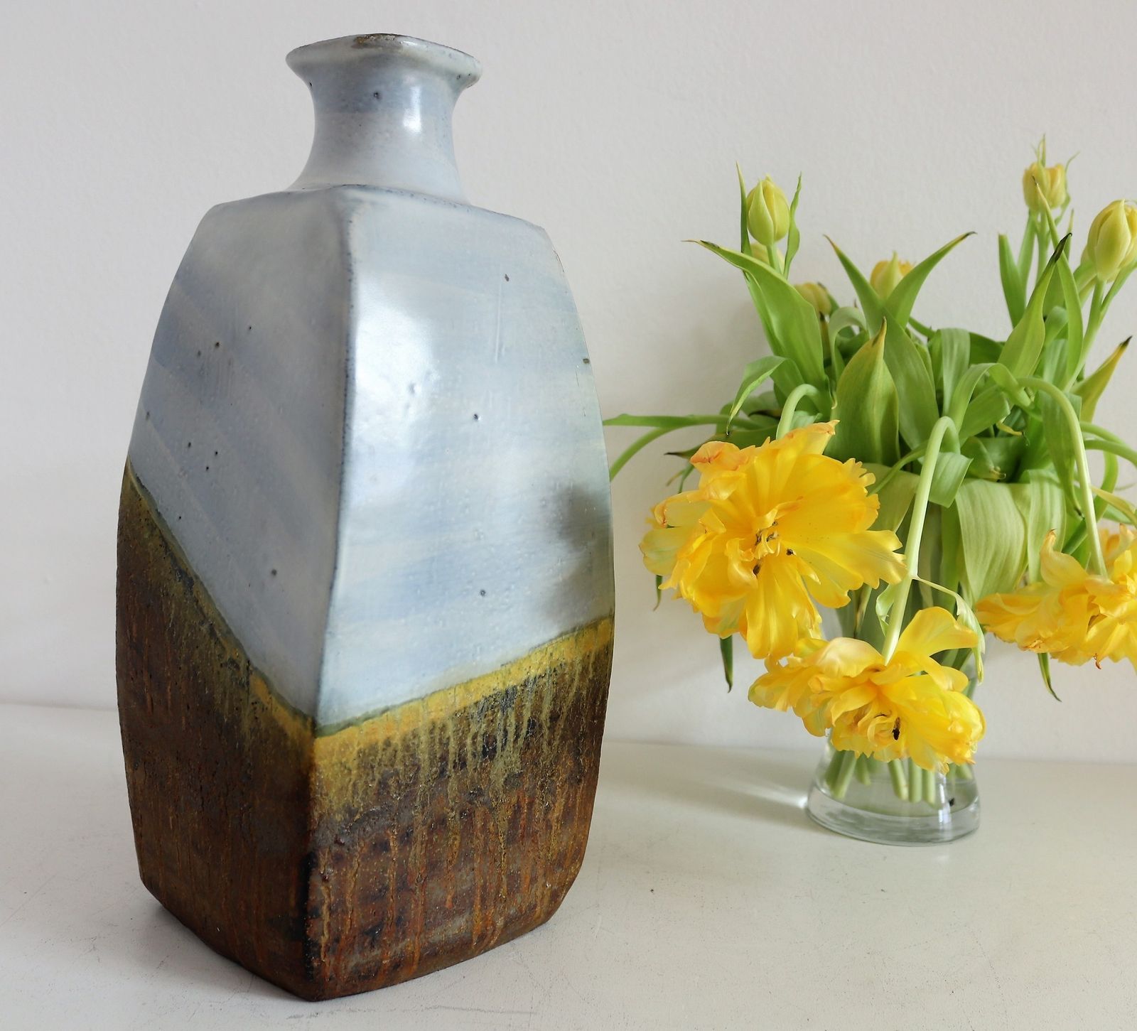 Marcello Fantoni Italian Midcentury Ceramic Vase,  1960s photo Home Decor