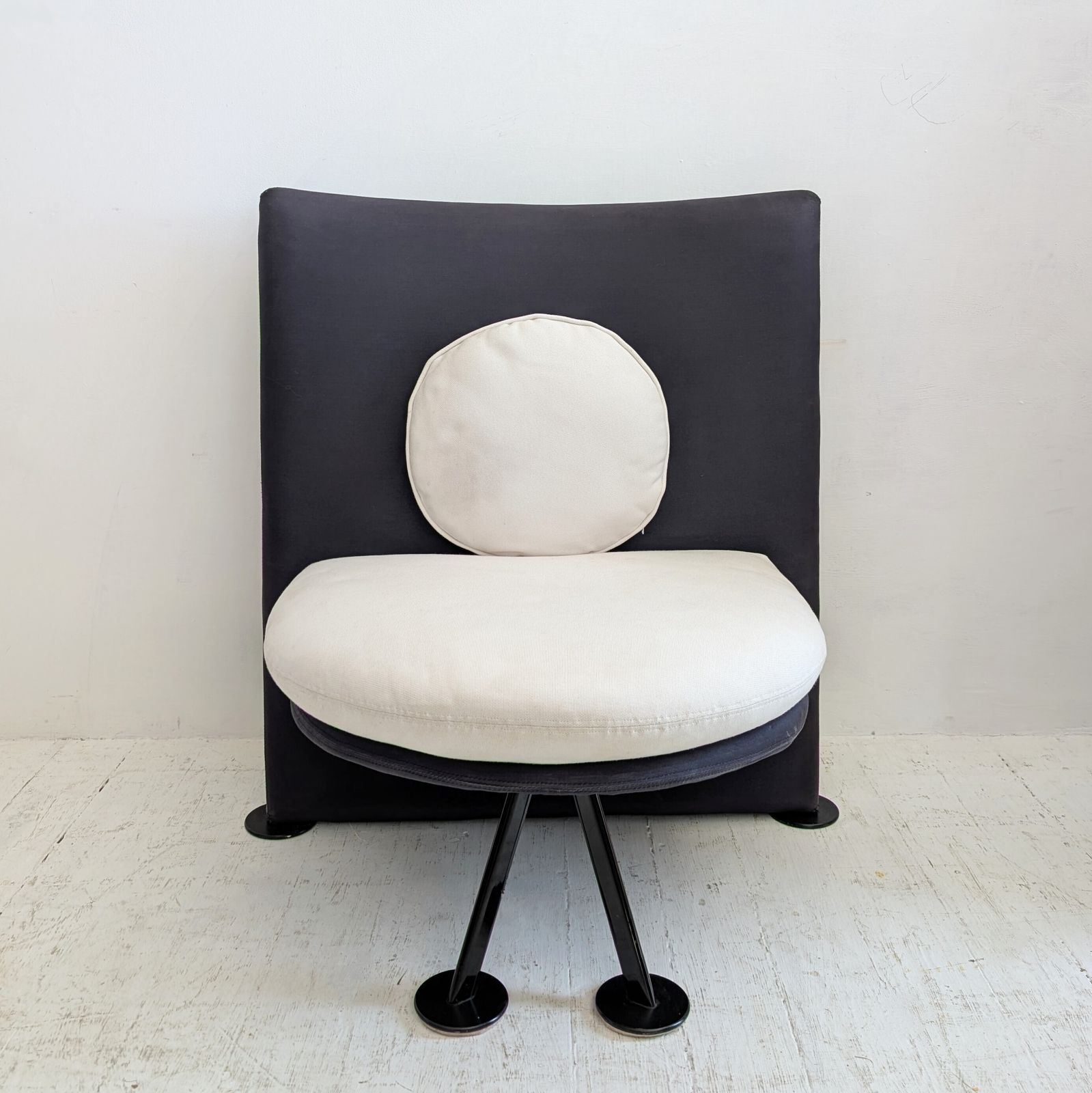 Unusual Postmodern Lounge Chairs, Starck Miss Wirt Style, 1980s. Two Available photo vinterior