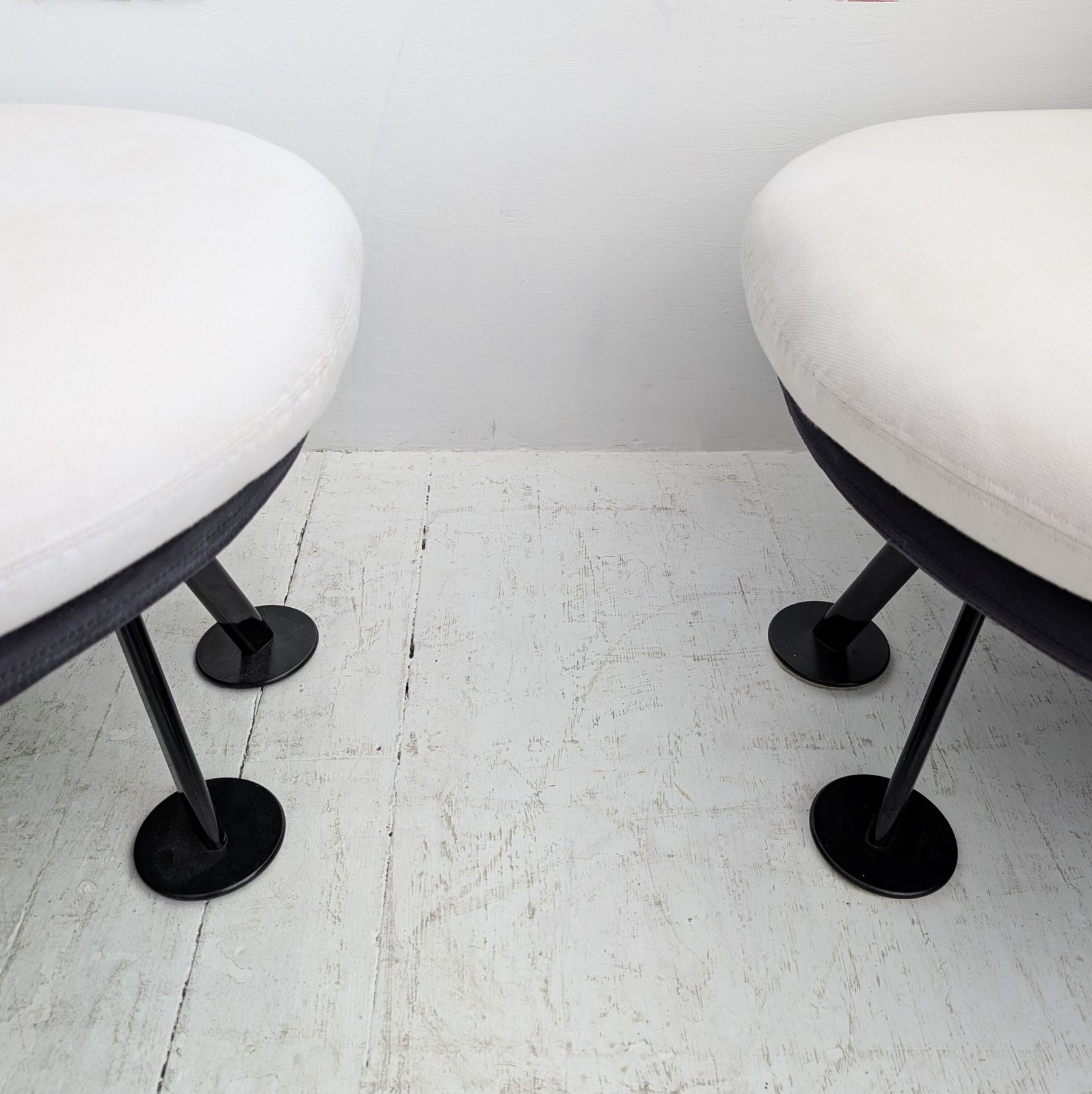 photo vinterior Unusual Postmodern Lounge Chairs, Starck Miss Wirt Style, 1980s. Two Available