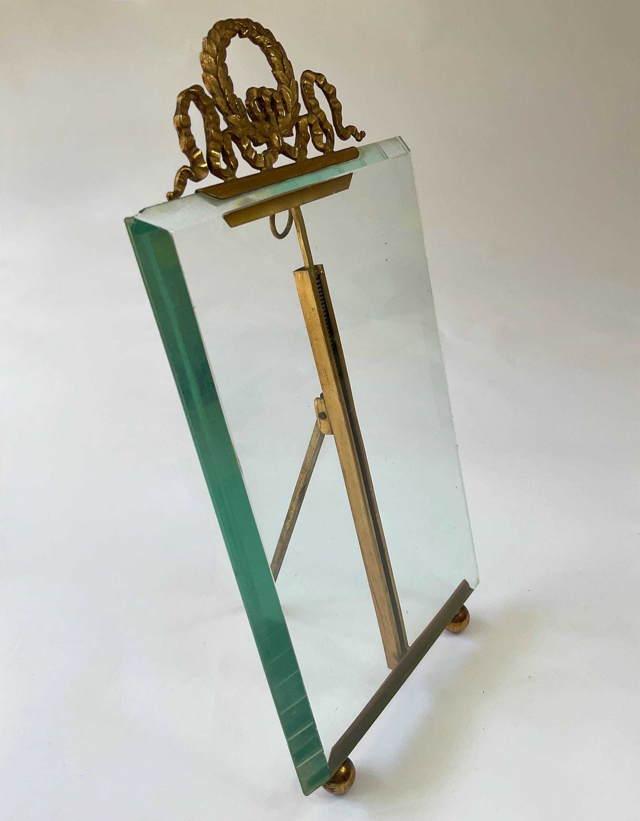 Antique French Gilt Metal And Crystal Glass Photo' Frame, C1890. photo buy