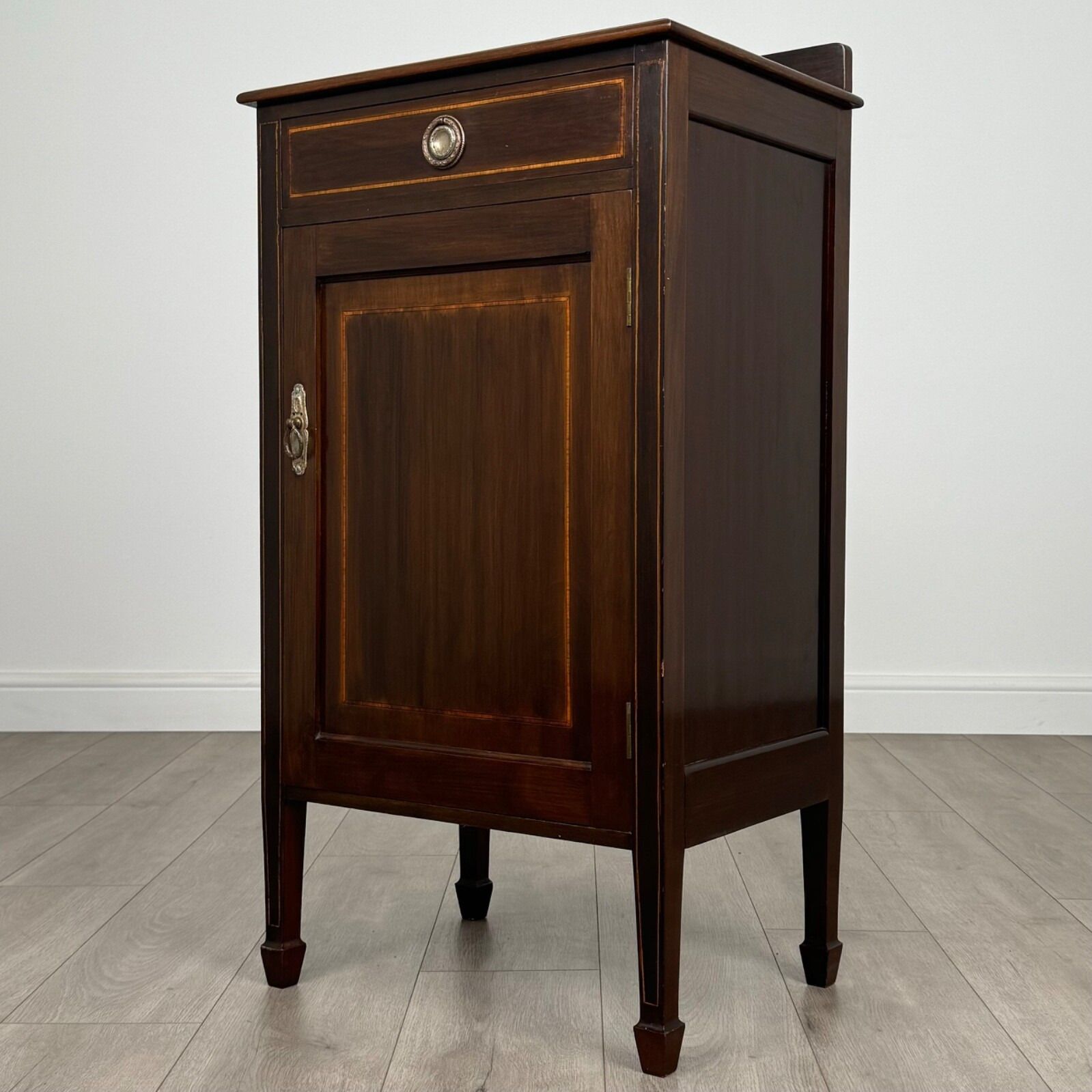 Antique 20th Century Inlaid Cabinet In Mahogany photo for sale