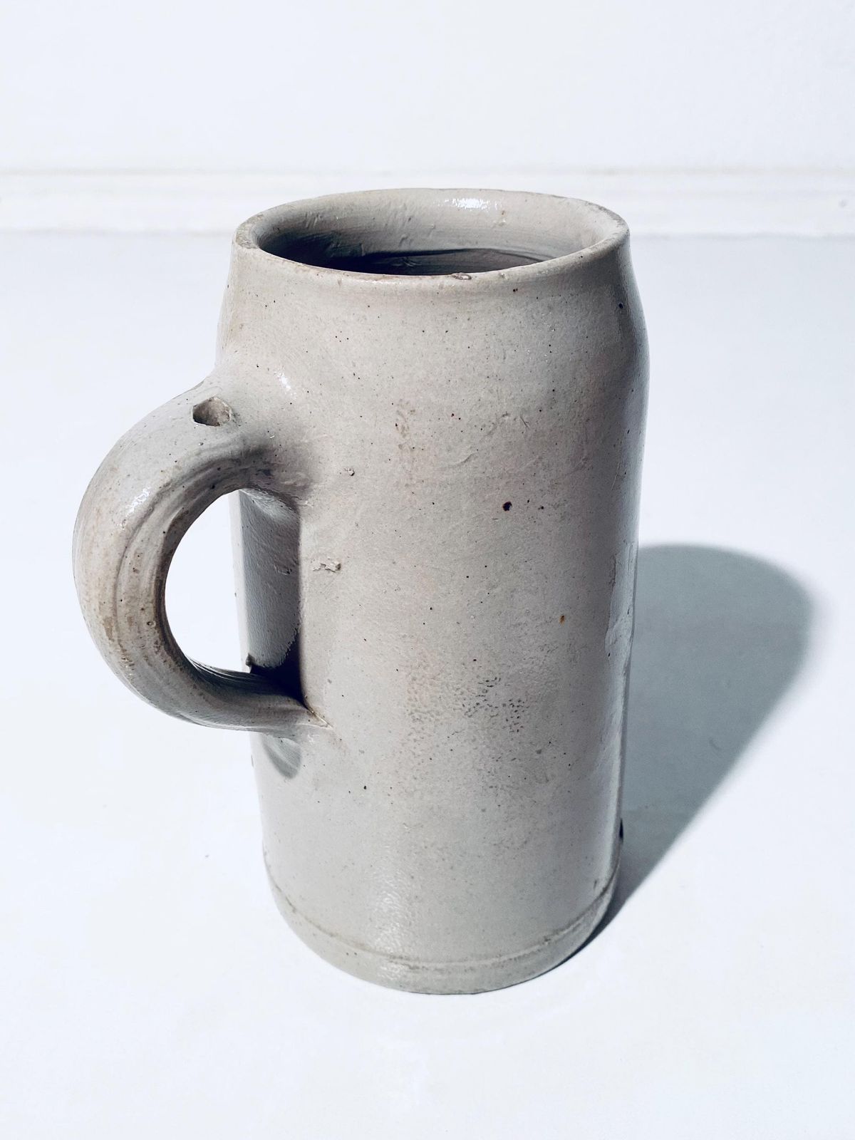 Antique German Ceramic Beer Mug U.B.G. Ulm Bavaria / Traditional 1800s Brewery Stein photo vinterior