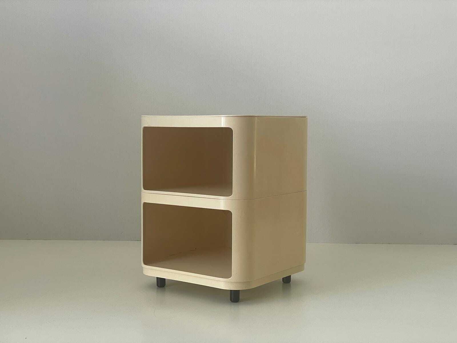 Model 4970 White Bedside Table By Anna Castelli For Kartell, 1970s, Italy