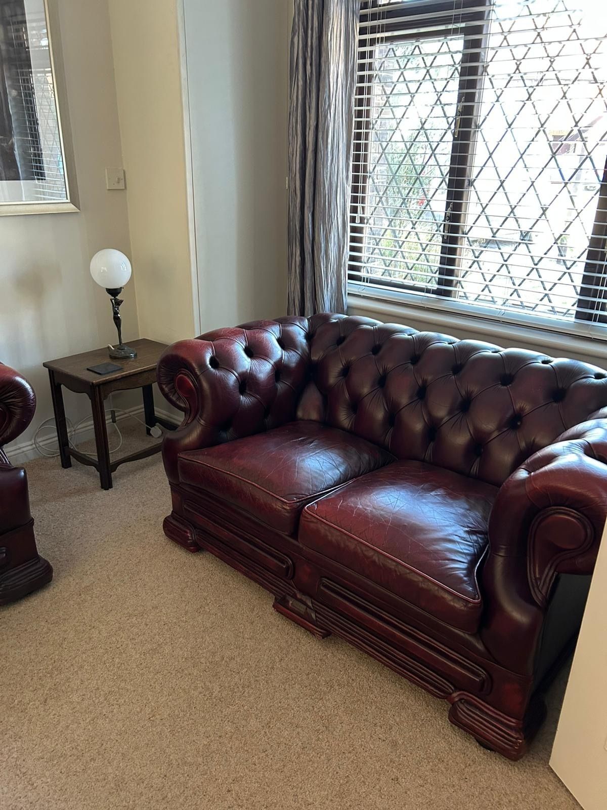 Chesterfield Set Vintage Ox Blood