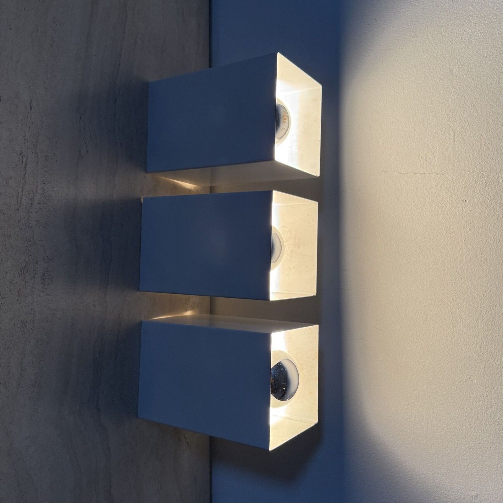 Set Of 3 Raak P300 Minimalist Design Wall Lamps / Ceiling Lamp , 1970s photo furniture