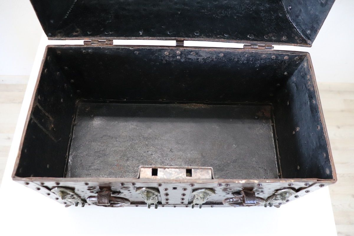 Decorative Box In Iron, 1910s, Antique photo vintage