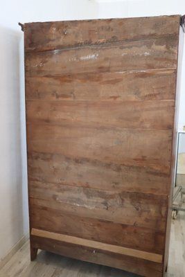 Antique Wardrobe In Poplar Wood, 1800s photo furniture