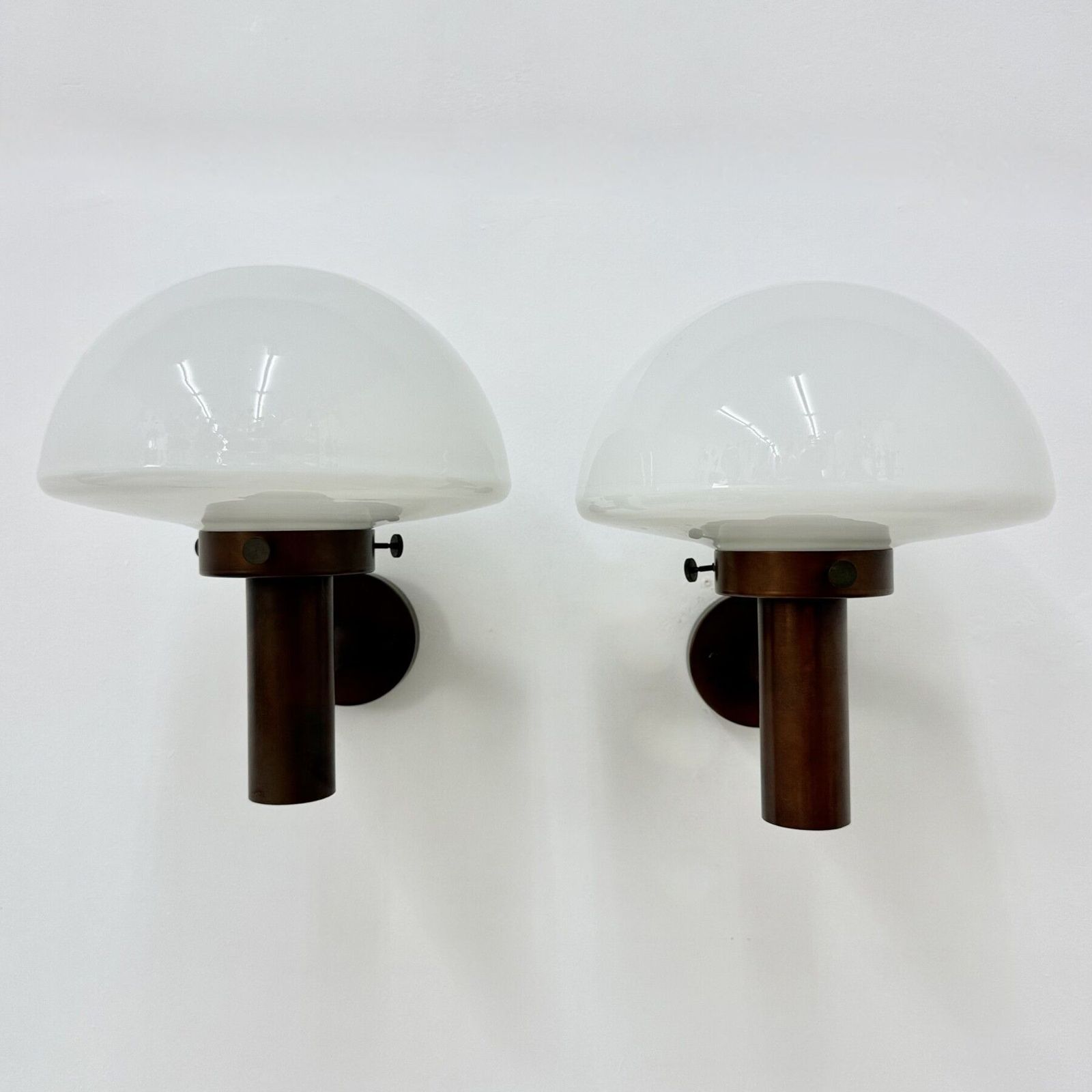 Set Of 2 Globe Glass Wall Lamps Sconces By Lisa Pape Sweden , 1970s photo furniture