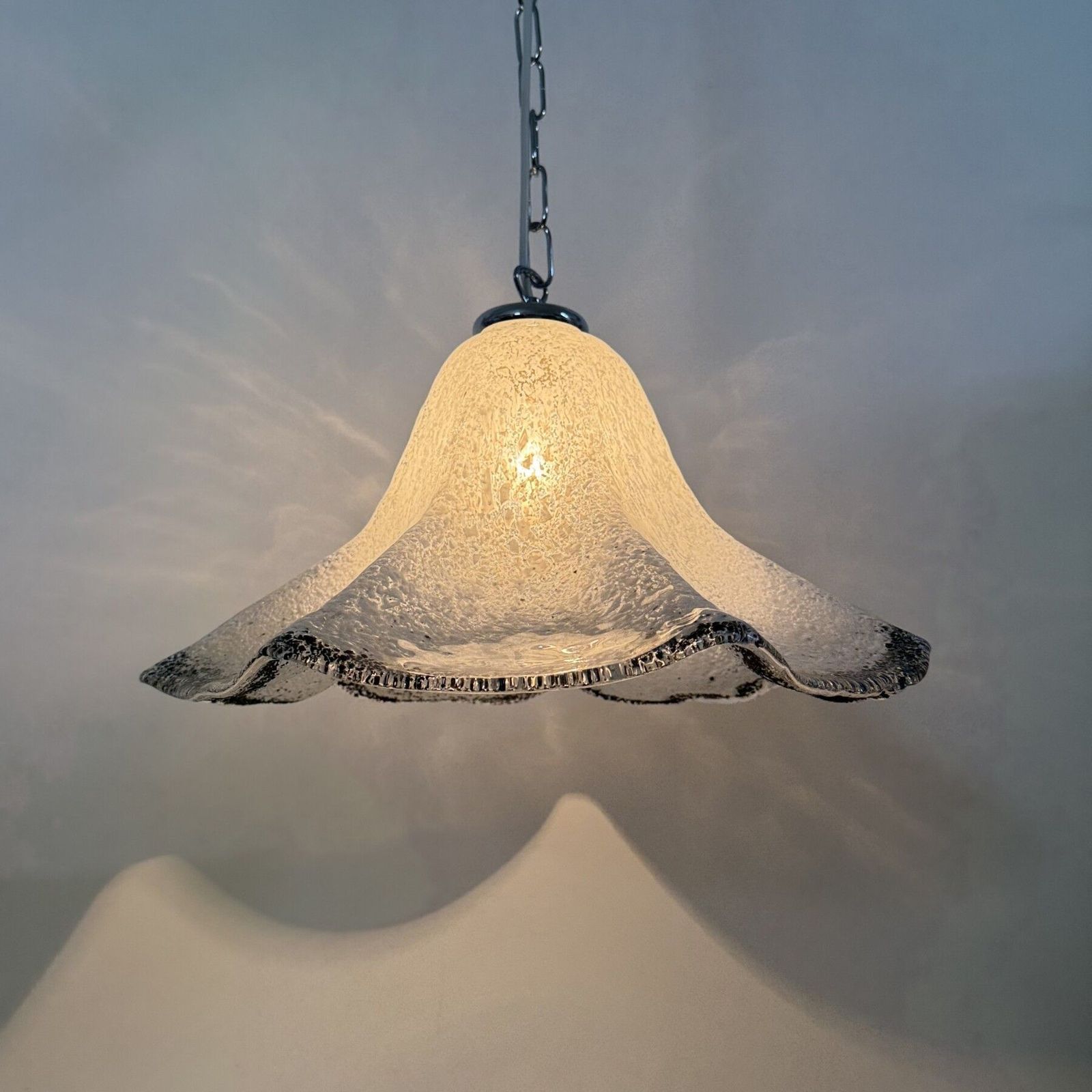 Mid Century Murano Glazen Hanglamp Van Mazzega, Jaren 1970 photo buy