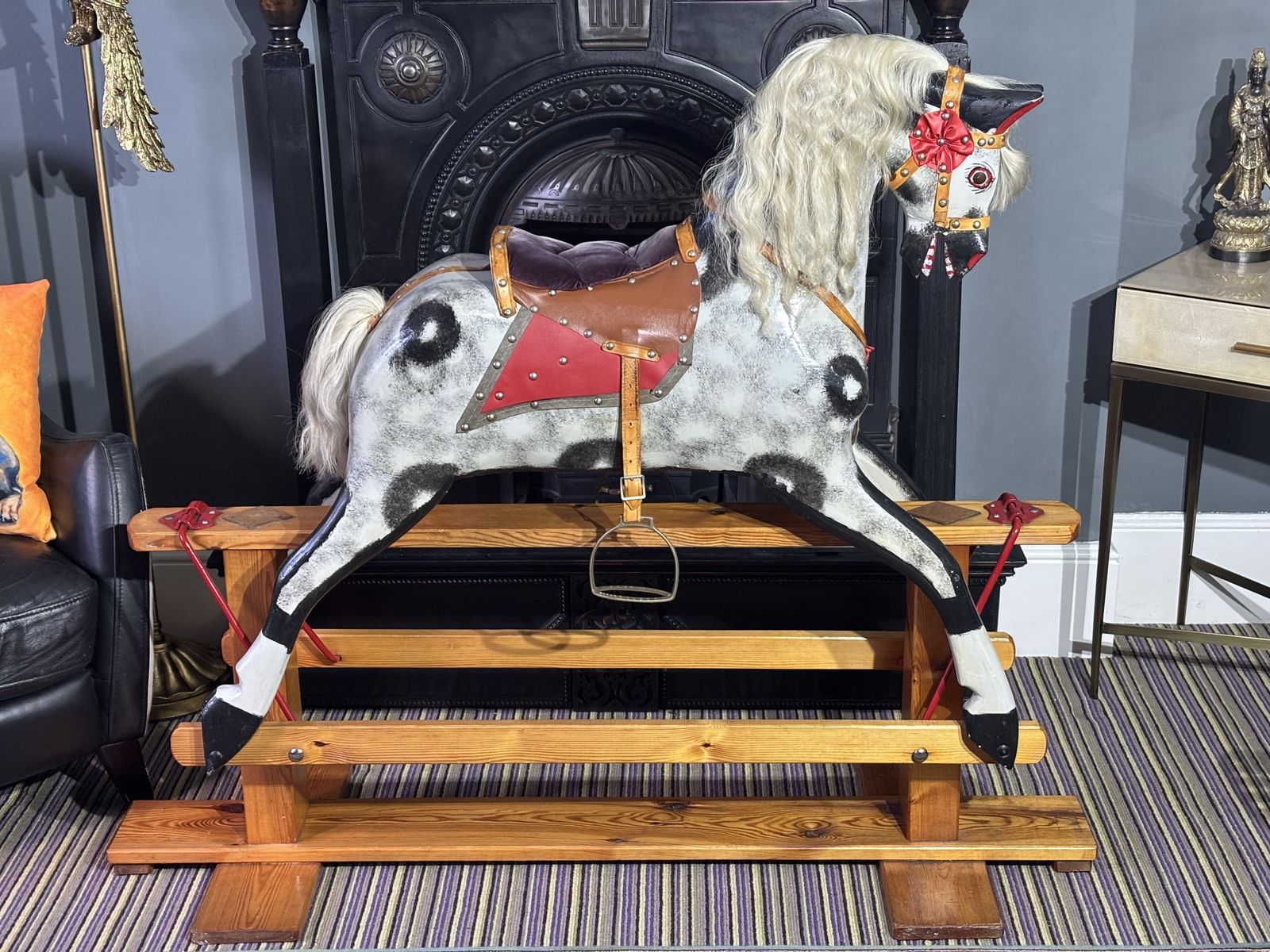Vintage Collinson Of Liverpool Large Rocking Horse