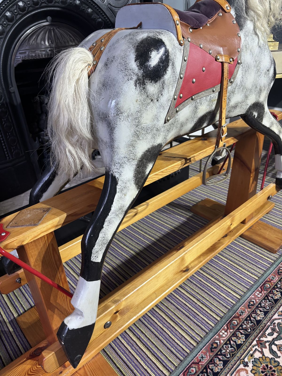 Vintage Collinson Of Liverpool Large Rocking Horse photo Home Decor