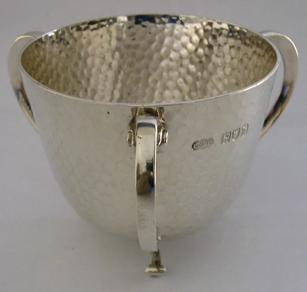 Stunning Stering Silver Tyg Cup Arts & Crafts 1905 London 188g Plannished photo furniture