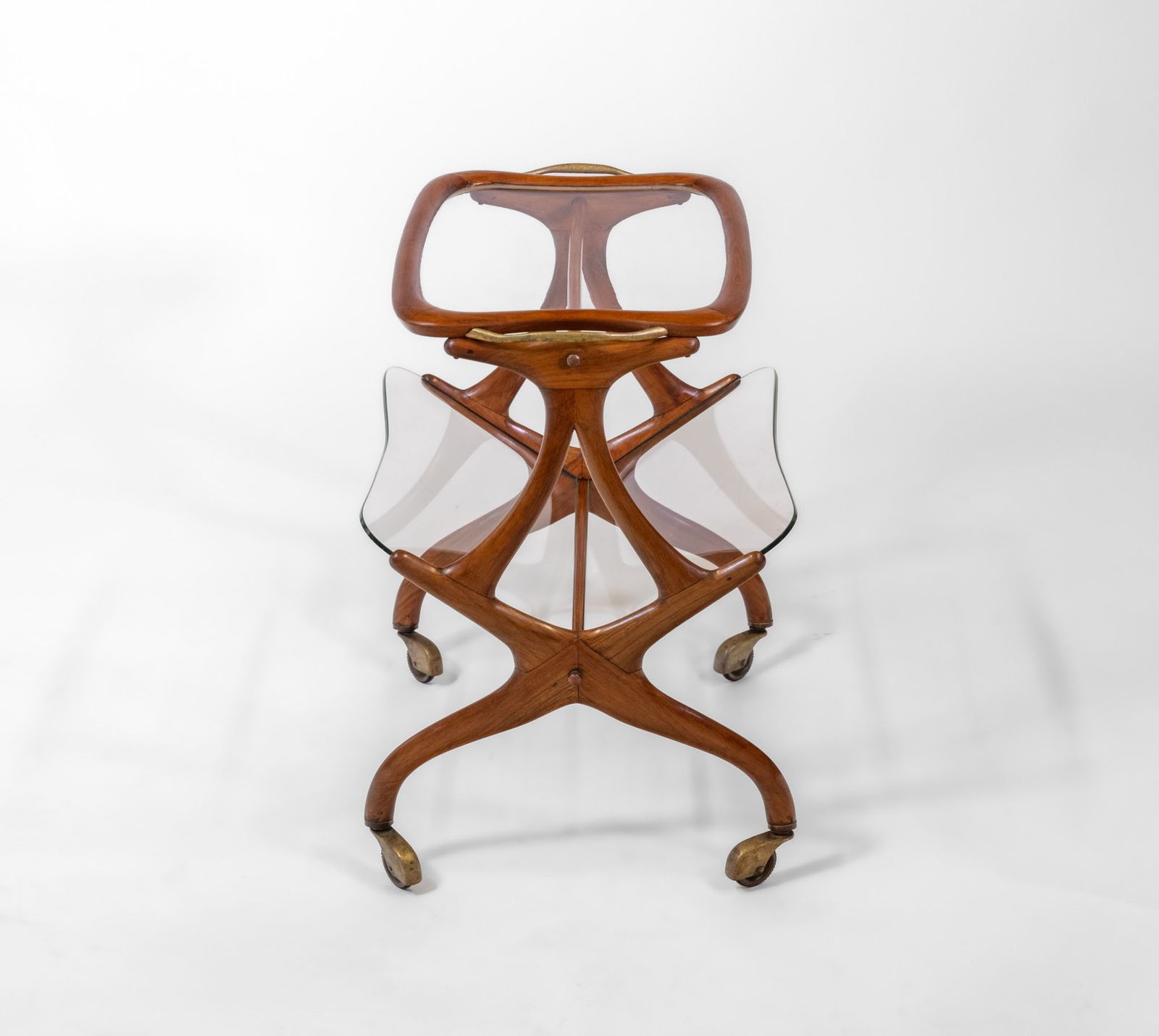 Mid Century Italian Cesare Lacca Bar Cart Trolley photo for sale