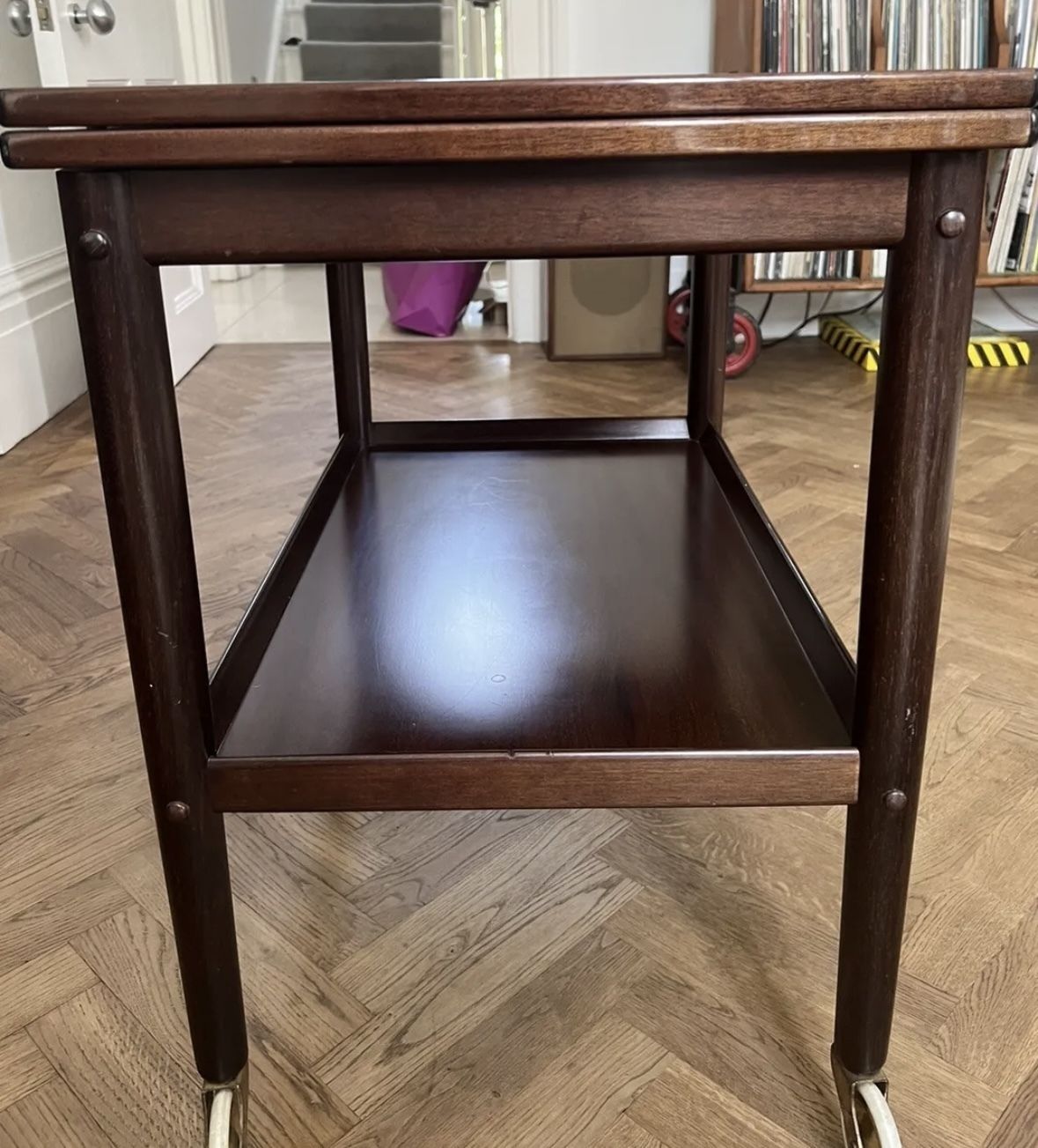 Danish Serving Trolley By Ole Wanscher For P. Jeppensens Mobelfabrik, 1960s photo furniture