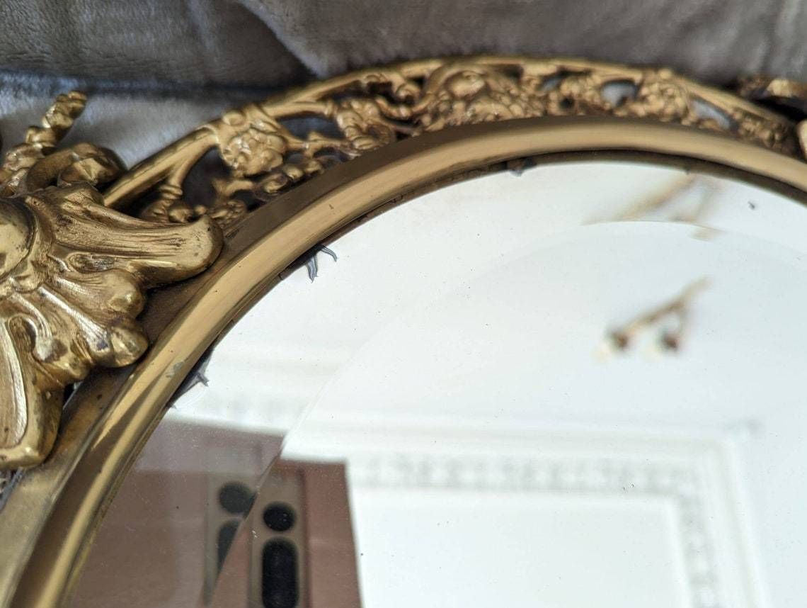 photo furniture A Pair Of Antique Swedish Gilt Brass Mirror Sconces Or Girandoles C1890