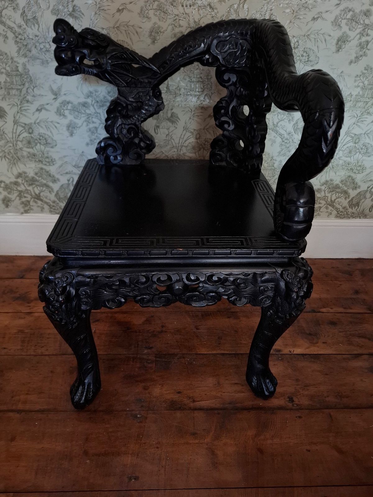 Qing Dynasty 19th Century Chinese Dragon Chair photo 895.0