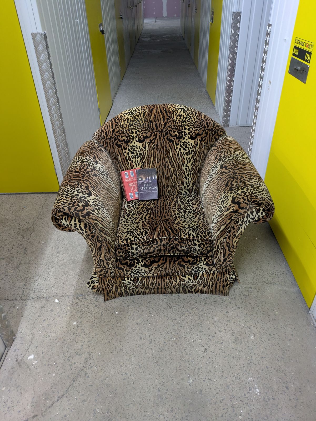 photo furniture Luxurious Animal Print Velvet Armchairs X2   Good Condition
