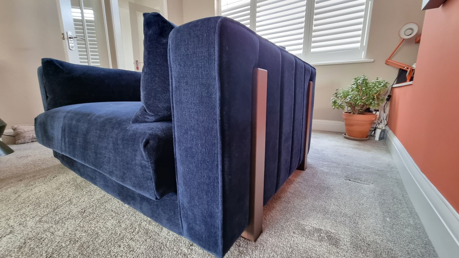 Sofology Brantwood Loveseat – Navy Blue Fabric – Excellent Condition – Original Rrp1399 photo Furniture
