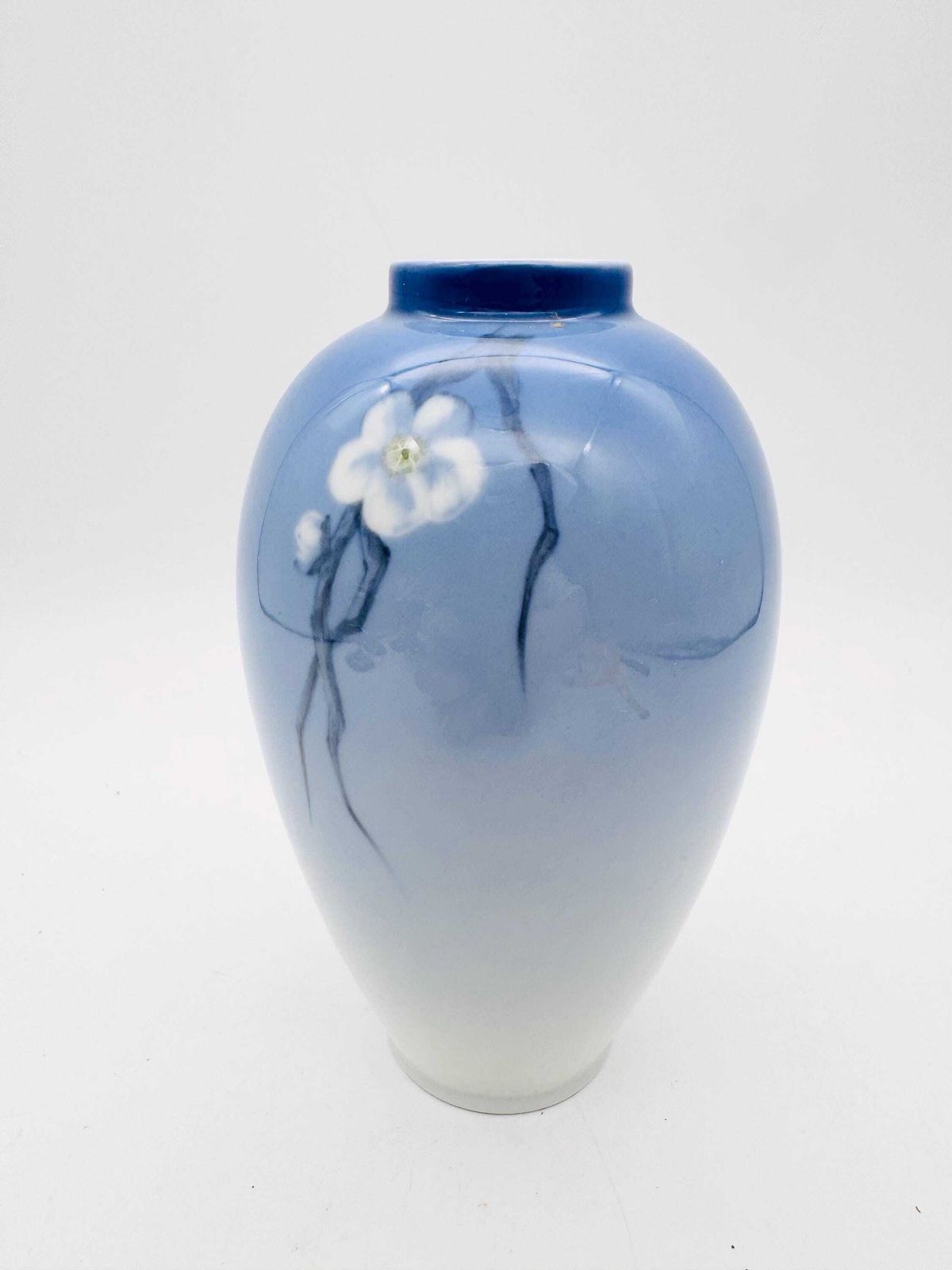 Royal Copenhagen Vase Cherry Blossom And Dragonfly Blue Posy Vase photo Home Decor