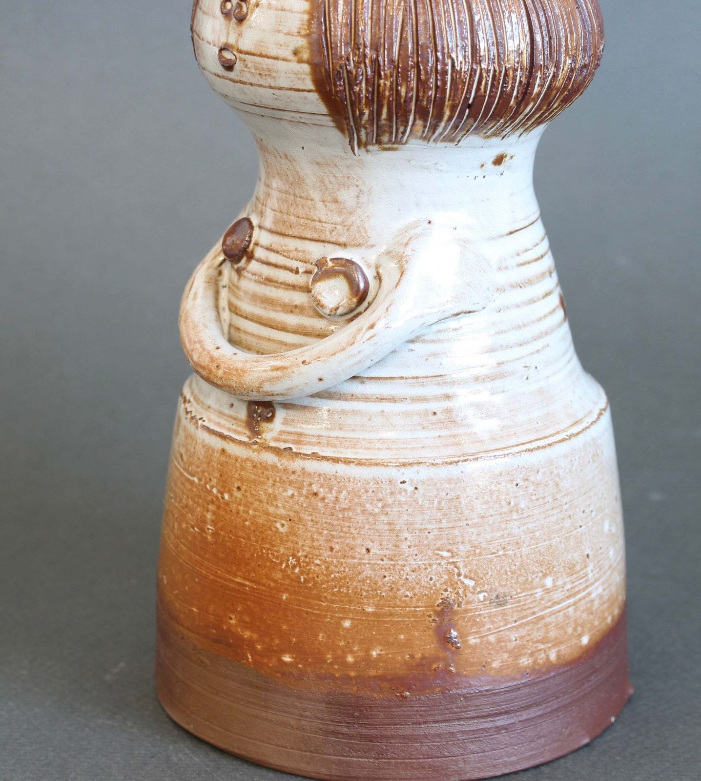 Home Decor Glazed Ceramic Woman Figure Vase By Jacques Pouchain   Atelier Dieulefit (Circa 1960s 70s) photo