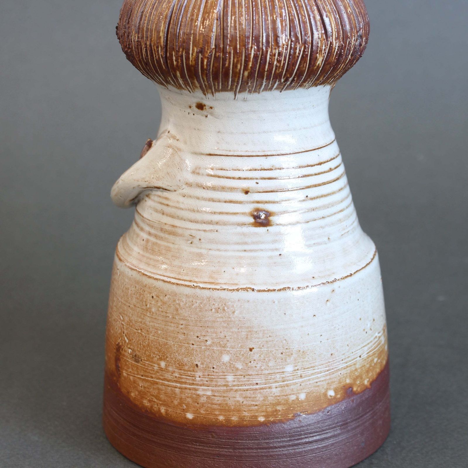 765.0 Glazed Ceramic Woman Figure Vase By Jacques Pouchain   Atelier Dieulefit (Circa 1960s 70s) photo
