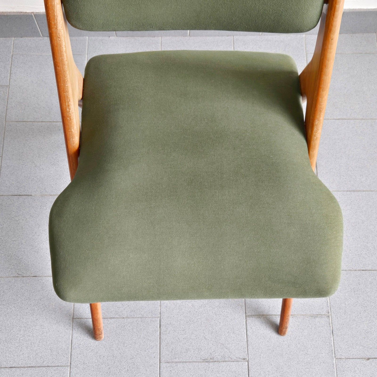 Vintage 1950 Feet Compass Chair Gerard Guermonprez Edition Godfrid 50s 1950s photo for sale