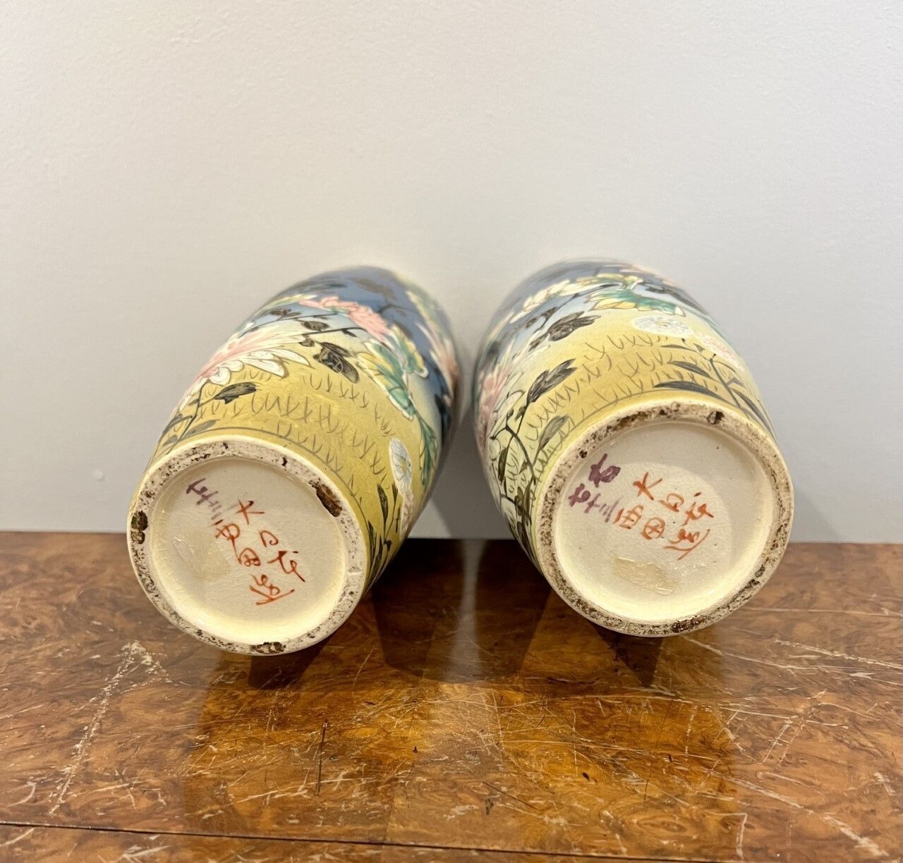 Large Pair Of Antique Japanese Satsuma Vases photo 465.0