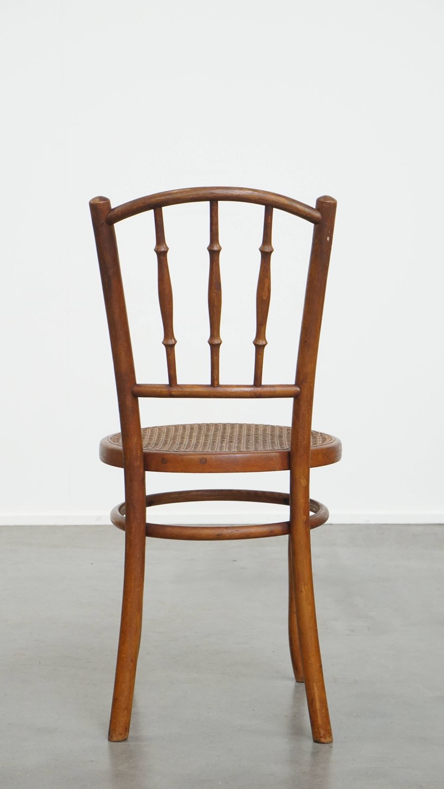 Nice Vintage Bistro Chair In The Style Of Thonet With A Wicker Seat photo Furniture