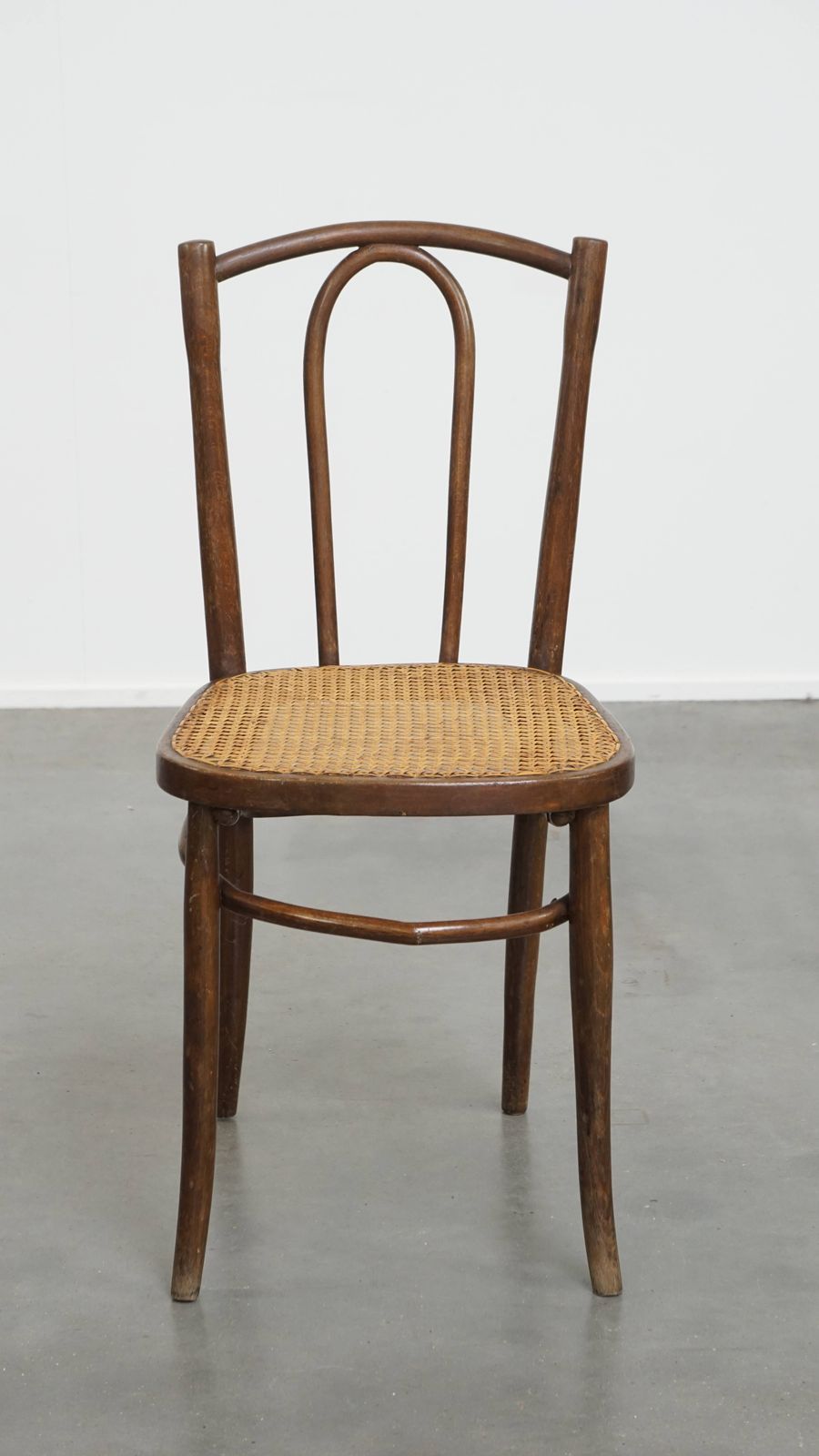 Lovely Timeless Bistro Chair In The Style Of Thonet With A Woven Wicker Seat photo furniture