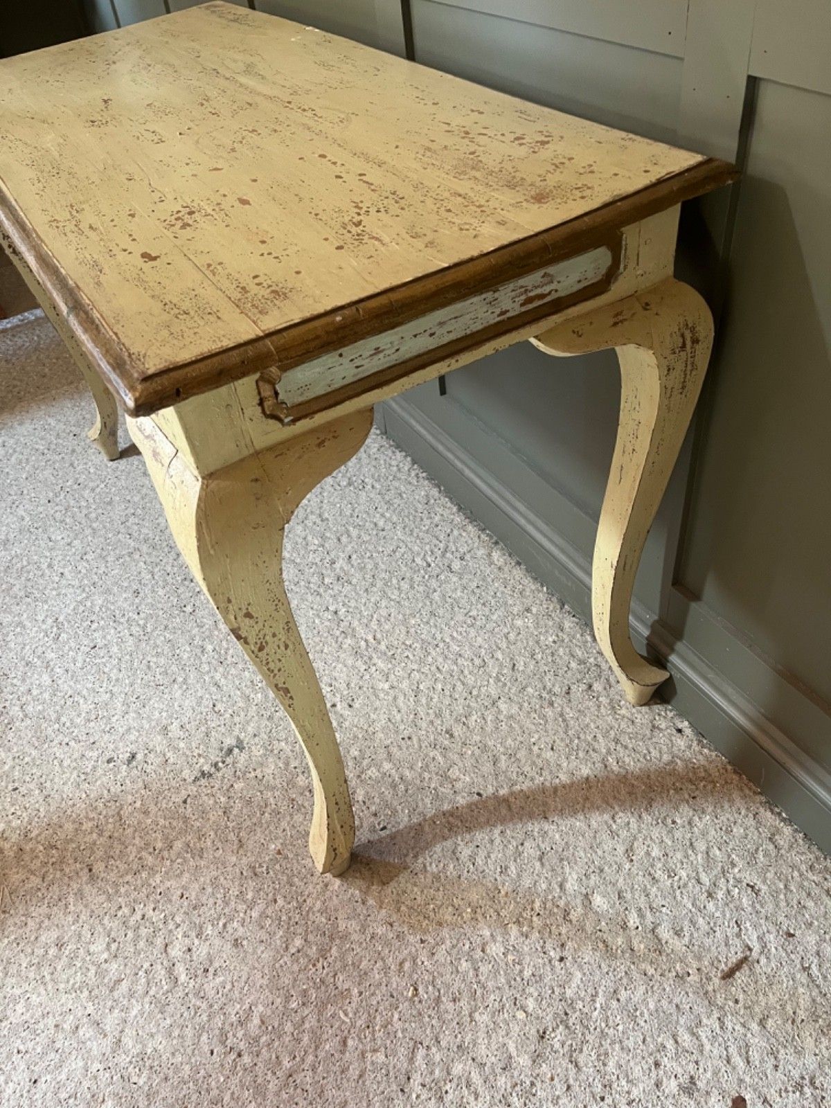 Vintage/Antique Painted Table French Hall Table/Console Table photo 375.0