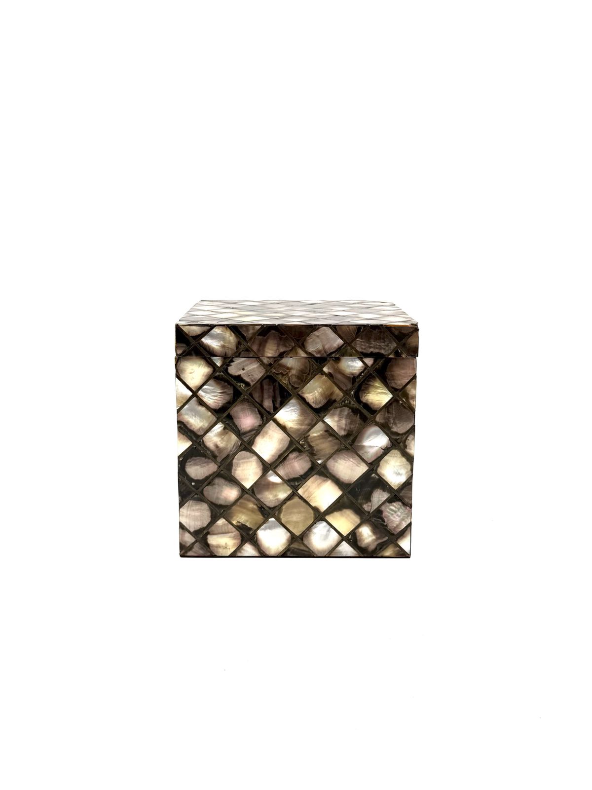 photo for sale Mid Century Mother Of Pearl Flakes Ice Bucket, Italy 1950s