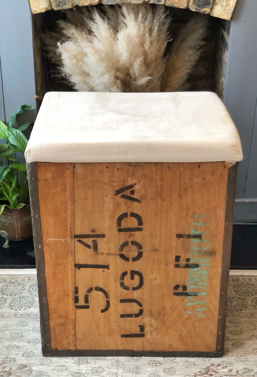Vintage Wooden Tea Chest, Early 20th Century photo furniture