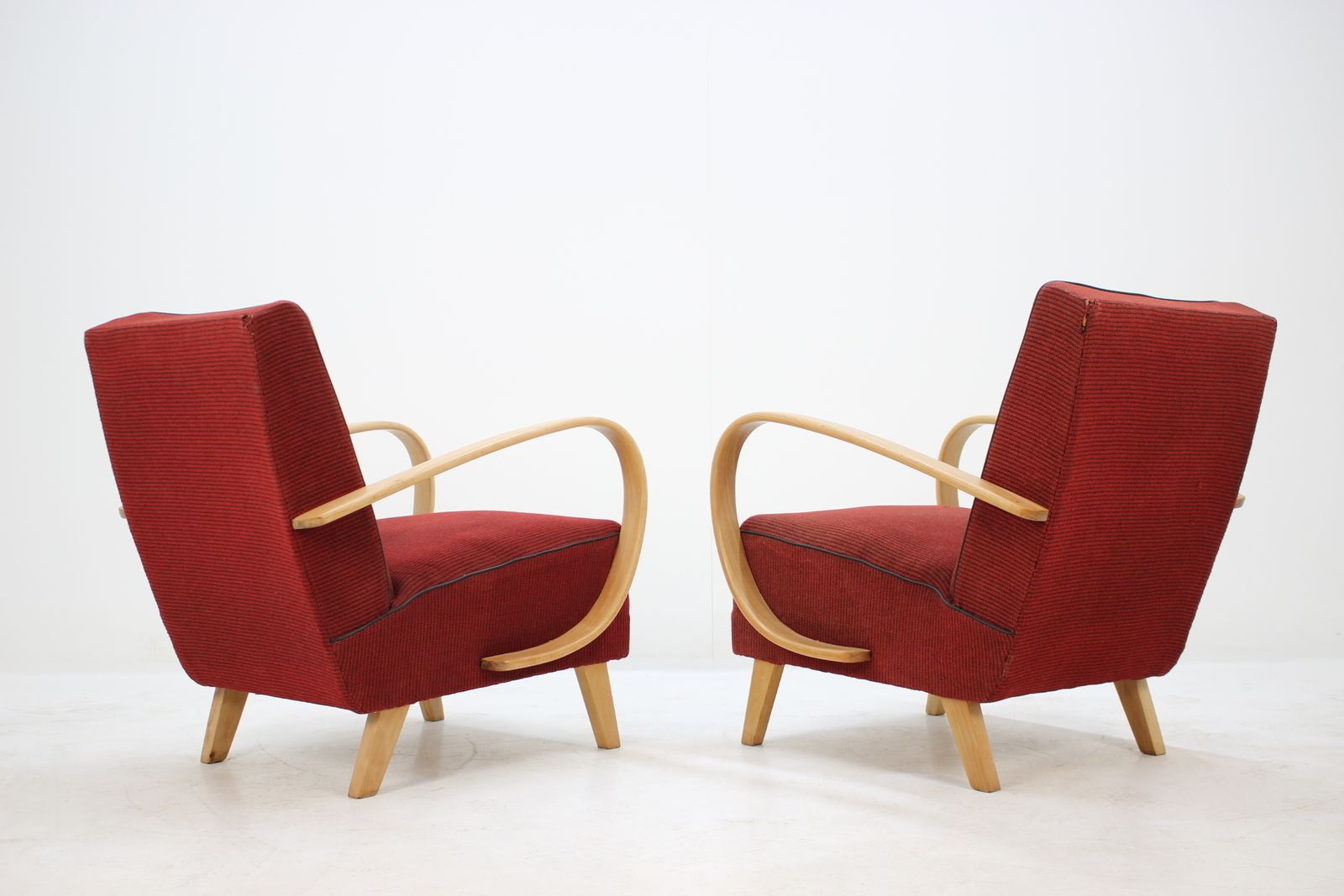 Set Of Two Retro Armchairs By Jindřich Halabala, 1950s photo furniture