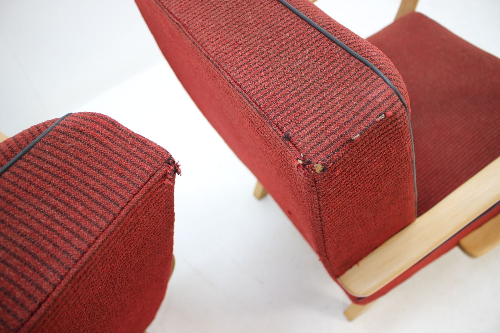 Set Of Two Retro Armchairs By Jindřich Halabala, 1950s photo Furniture