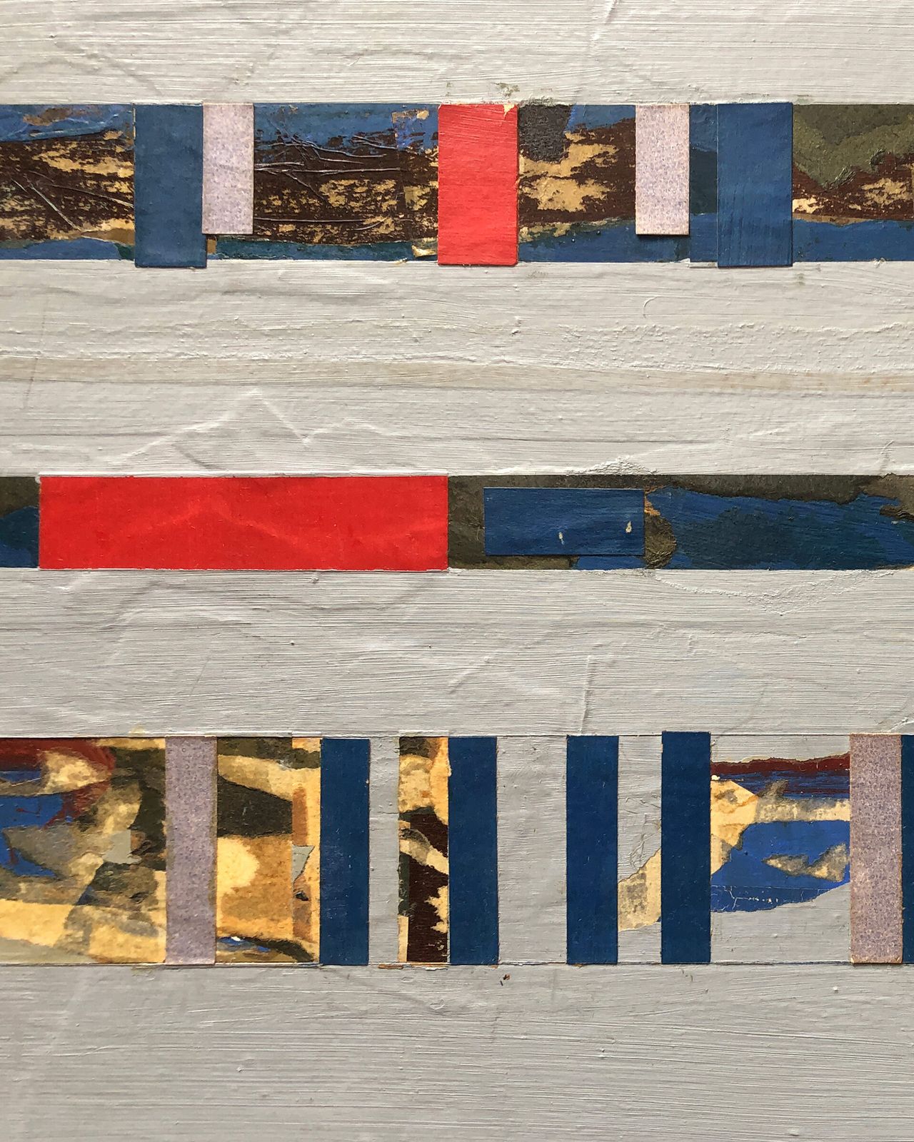 Large 1964 Oil/Collage On Board By Important English Abstractionist photo 1395.0