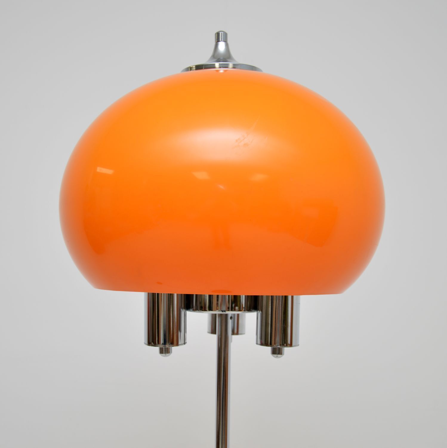 1970’s Vintage Italian Chrome Floor Lamp photo for sale