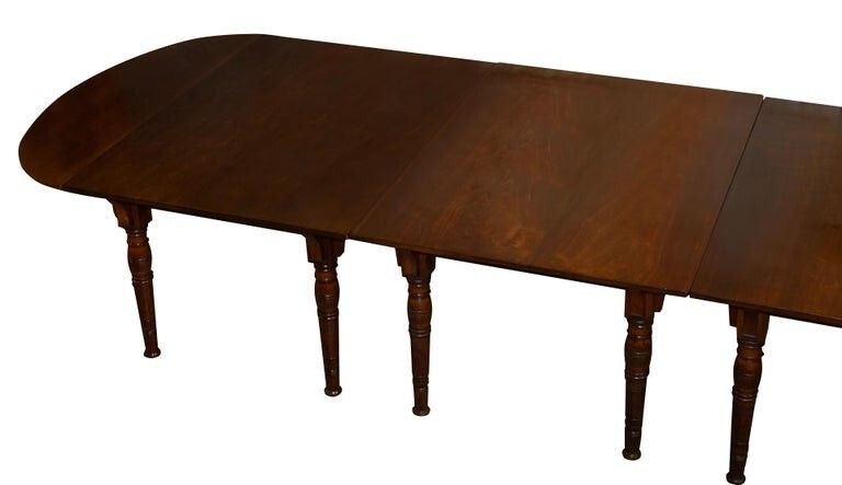 Rare Gillows Lancaster 1789 1795 George III American Walnut Dining Table photo for sale
