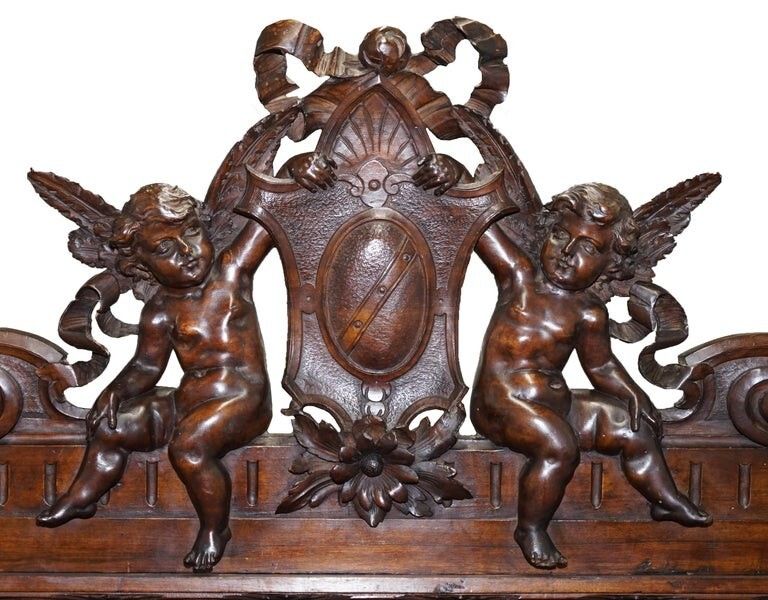 Rare Moses Michelangelo Guggenheim & Pauly Cie Et Venice Antique Carved Armoire photo 250000.0