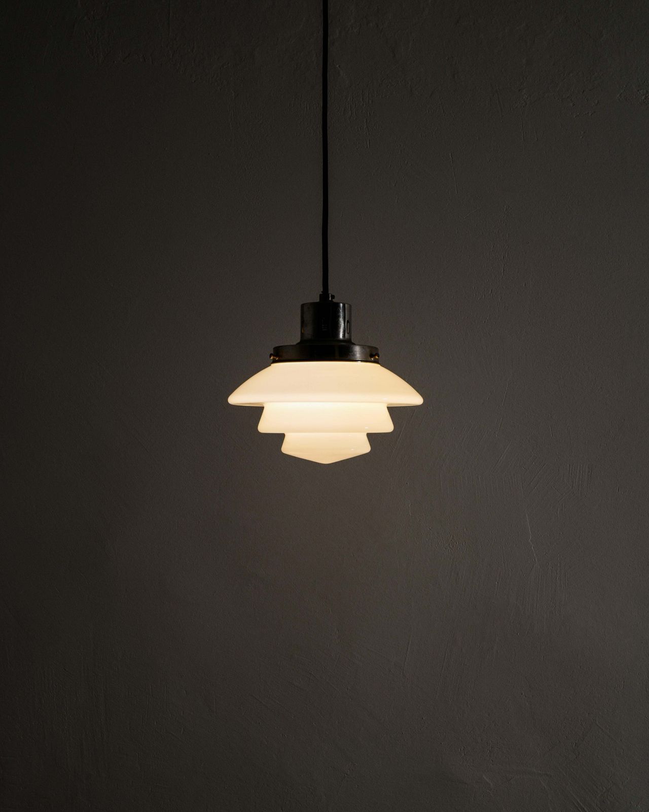 Vintage Finnish Mid Century "1612" Chrome & Glass Ceiling Pendant Lamp Attributed To Paavo Tynell Produced By Taito Finland, 1940s photo Lighting