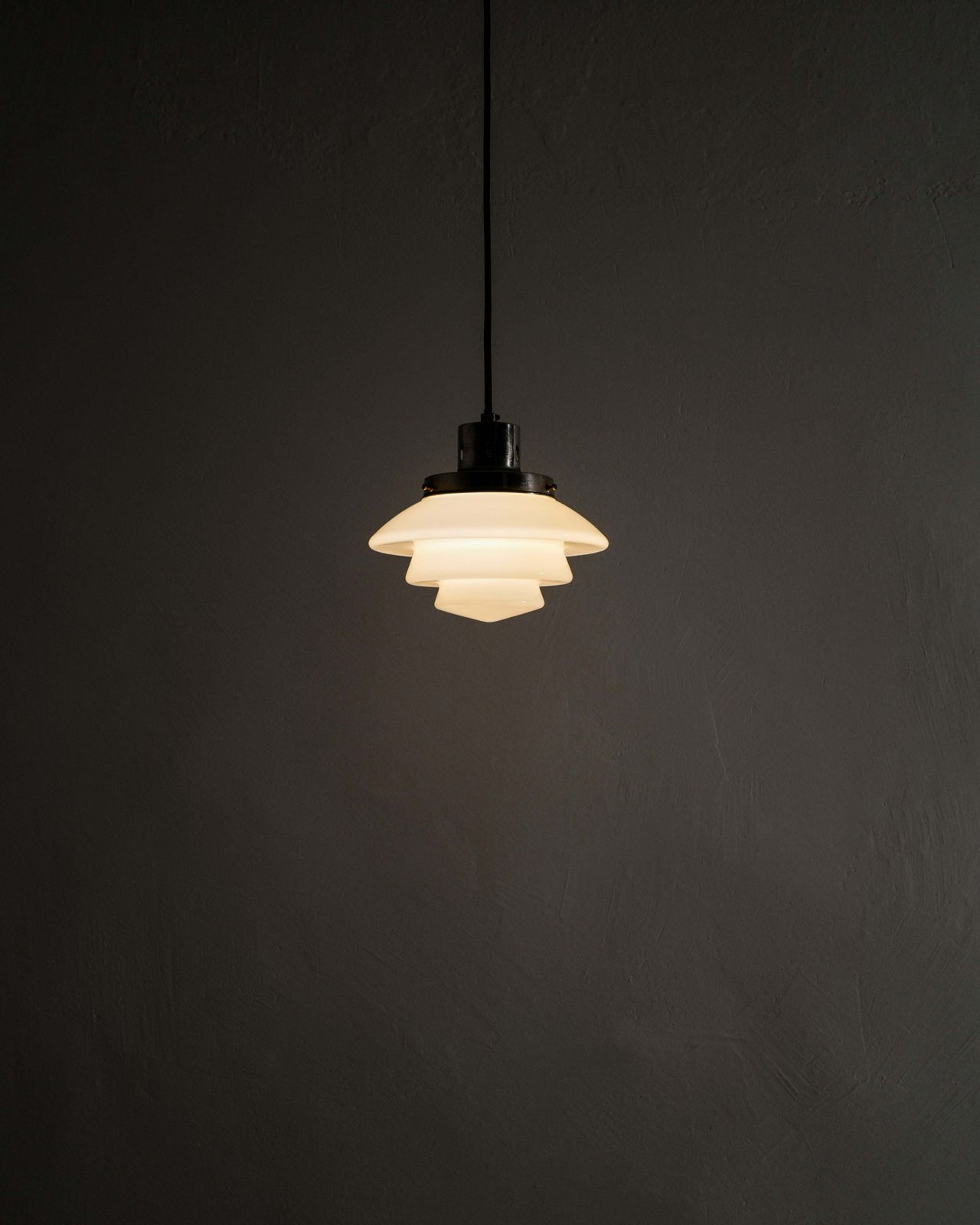 Vintage Finnish Mid Century "1612" Chrome & Glass Ceiling Pendant Lamp Attributed To Paavo Tynell Produced By Taito Finland, 1940s photo 2850.0