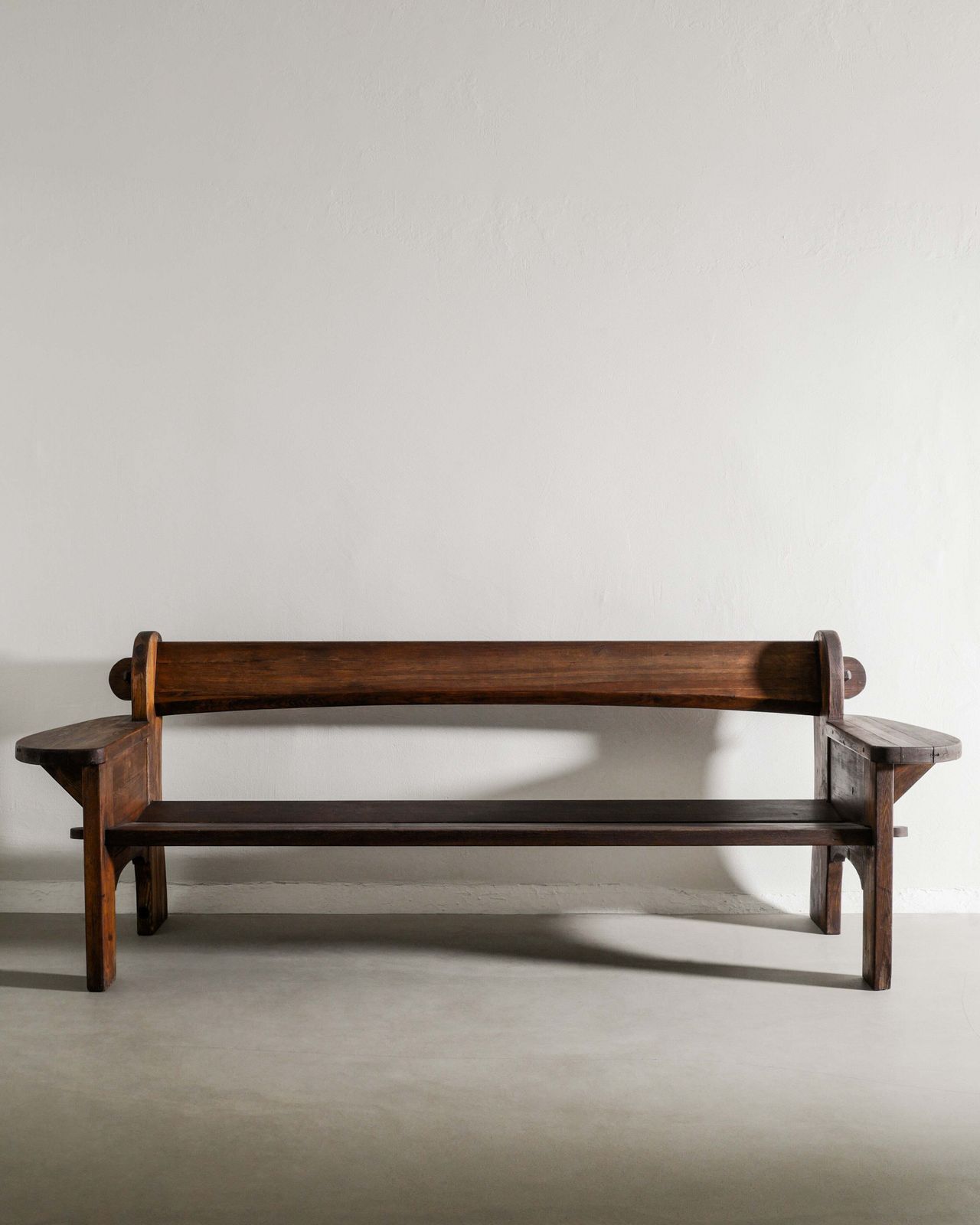 Swedish Mid Century Wooden Dark Brown Pine "Berga" Sofa By David Rosén For Nordiska Kompaniet Sweden, 1930s
