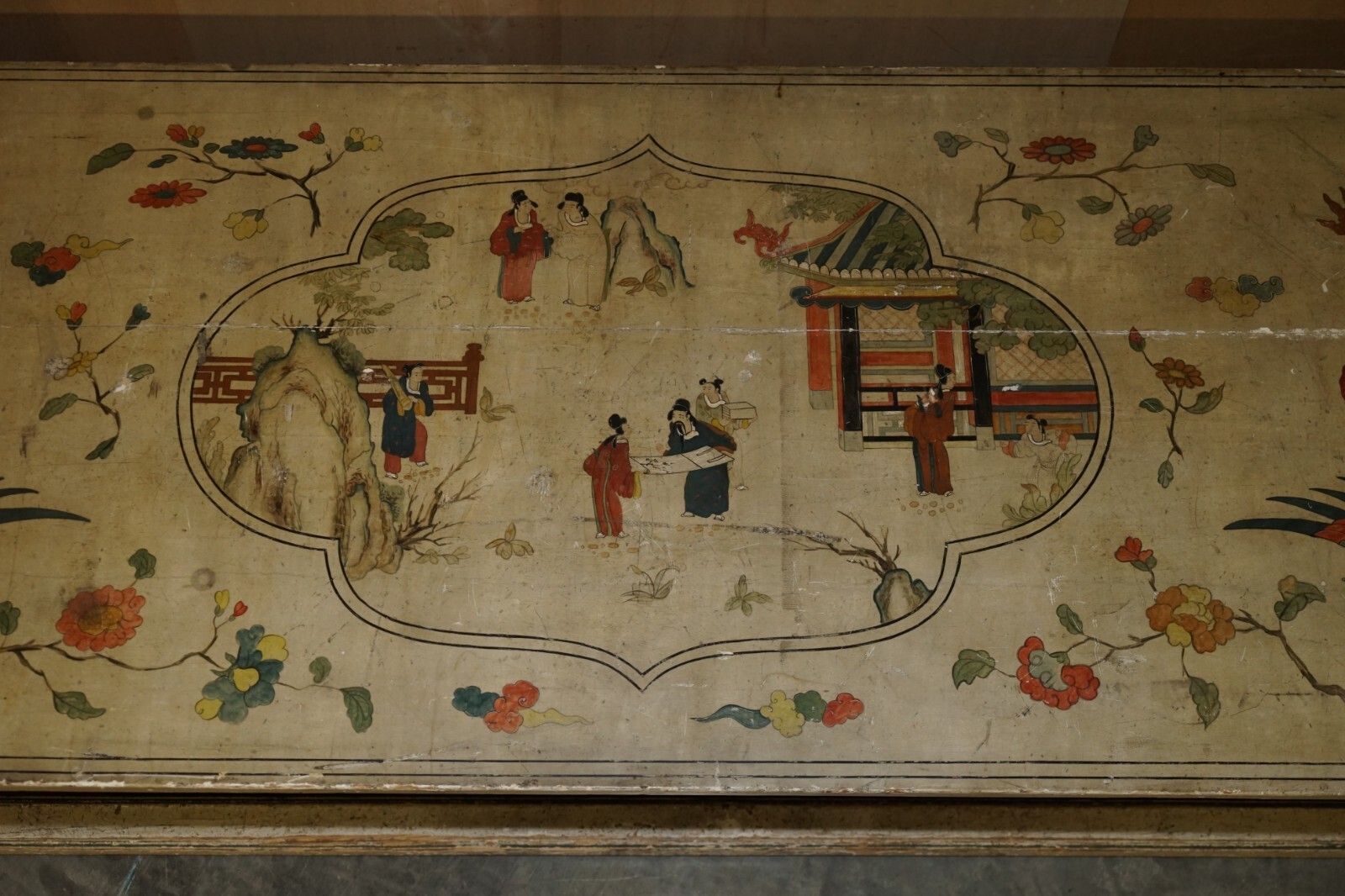 photo furniture Important Antique Georgian Chinoiserie Circa 1800 Chinese Refectory Dining Table
