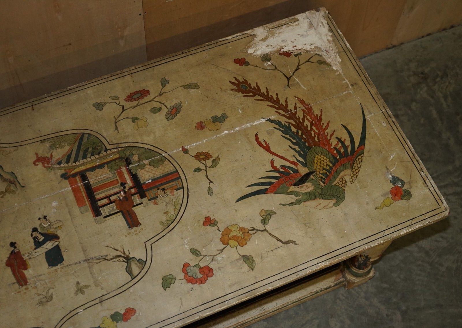 photo for sale Important Antique Georgian Chinoiserie Circa 1800 Chinese Refectory Dining Table