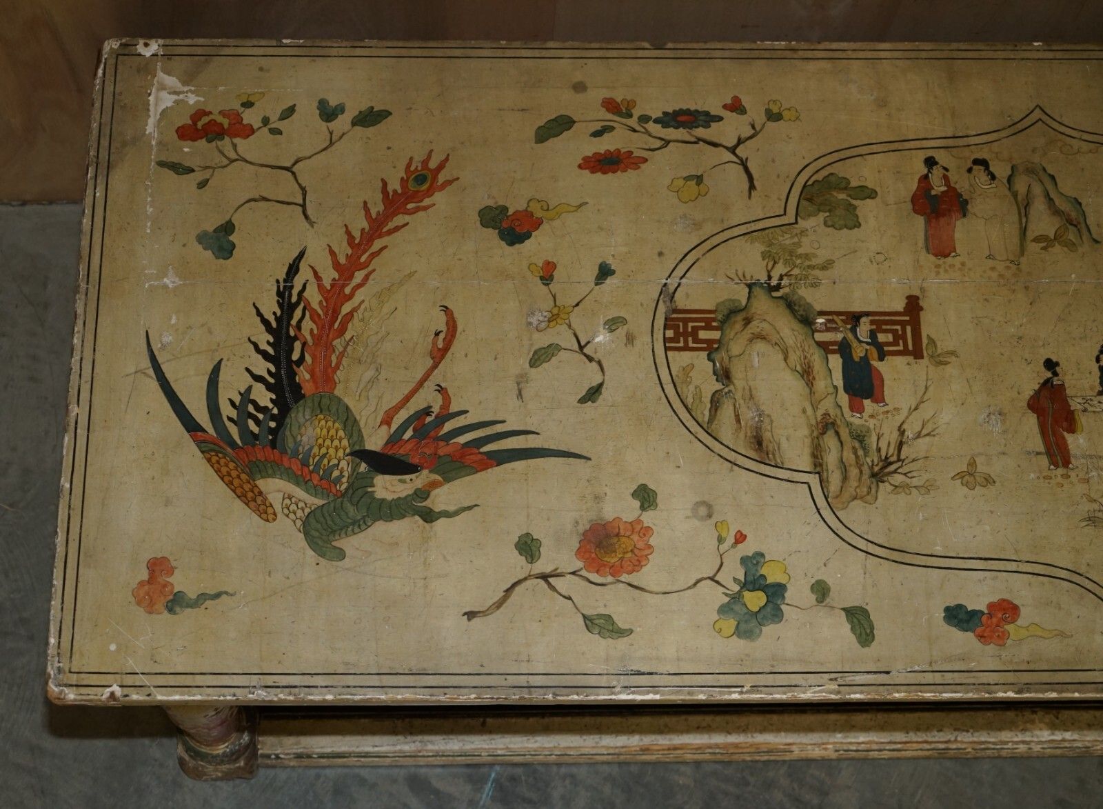 Furniture Important Antique Georgian Chinoiserie Circa 1800 Chinese Refectory Dining Table photo