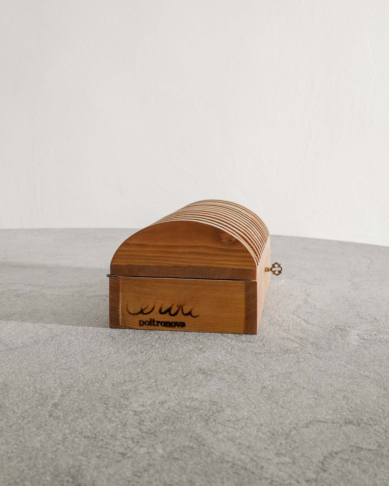 Unique Italian Mid Century Wooden Box In Pine By Mario Ceroli For Poltronova, 1970s photo vinterior