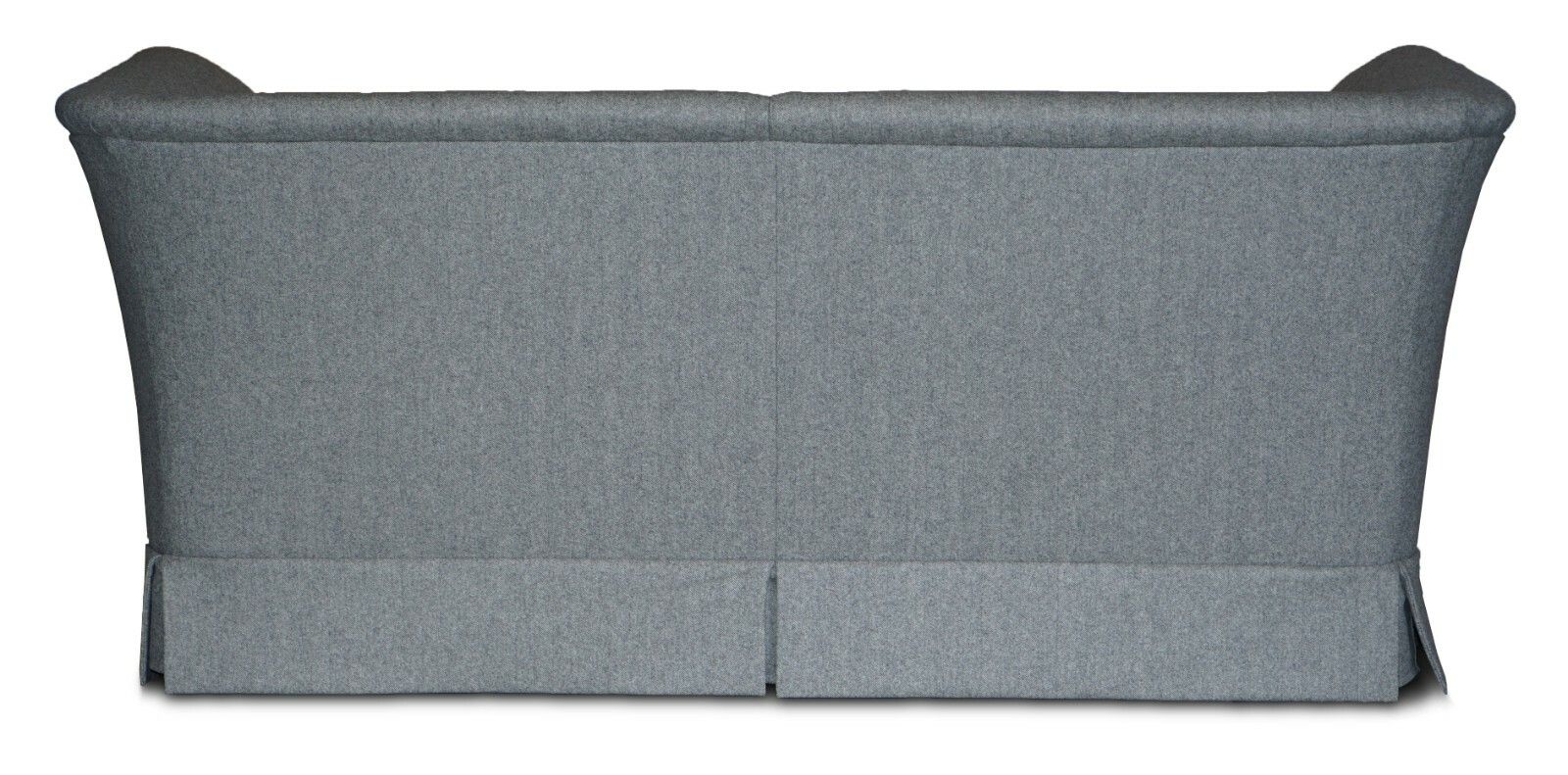 photo for sale Fully Restored Howard & Son's Baring Sofa Grey Herringbone 100% Wool Upholstery