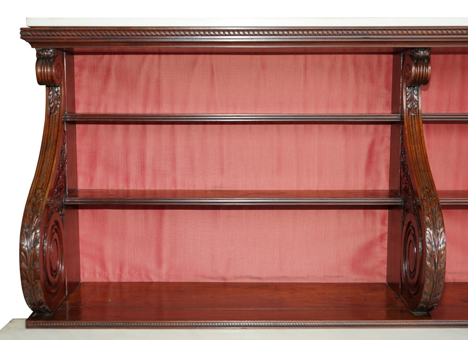 Important Monumental Antique Regency 5.7 Meter Rosewood Italian Marble Sideboard photo 20400.0