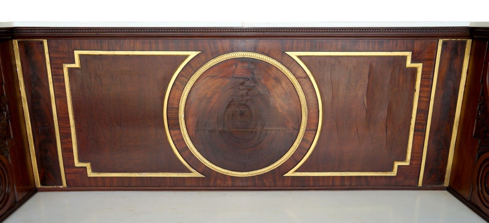 photo for sale Important Monumental Antique Regency 5.7 Meter Rosewood Italian Marble Sideboard