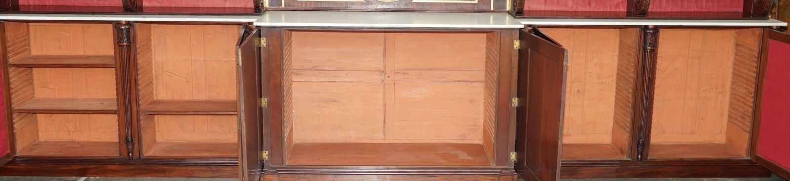20400.0 Important Monumental Antique Regency 5.7 Meter Rosewood Italian Marble Sideboard photo