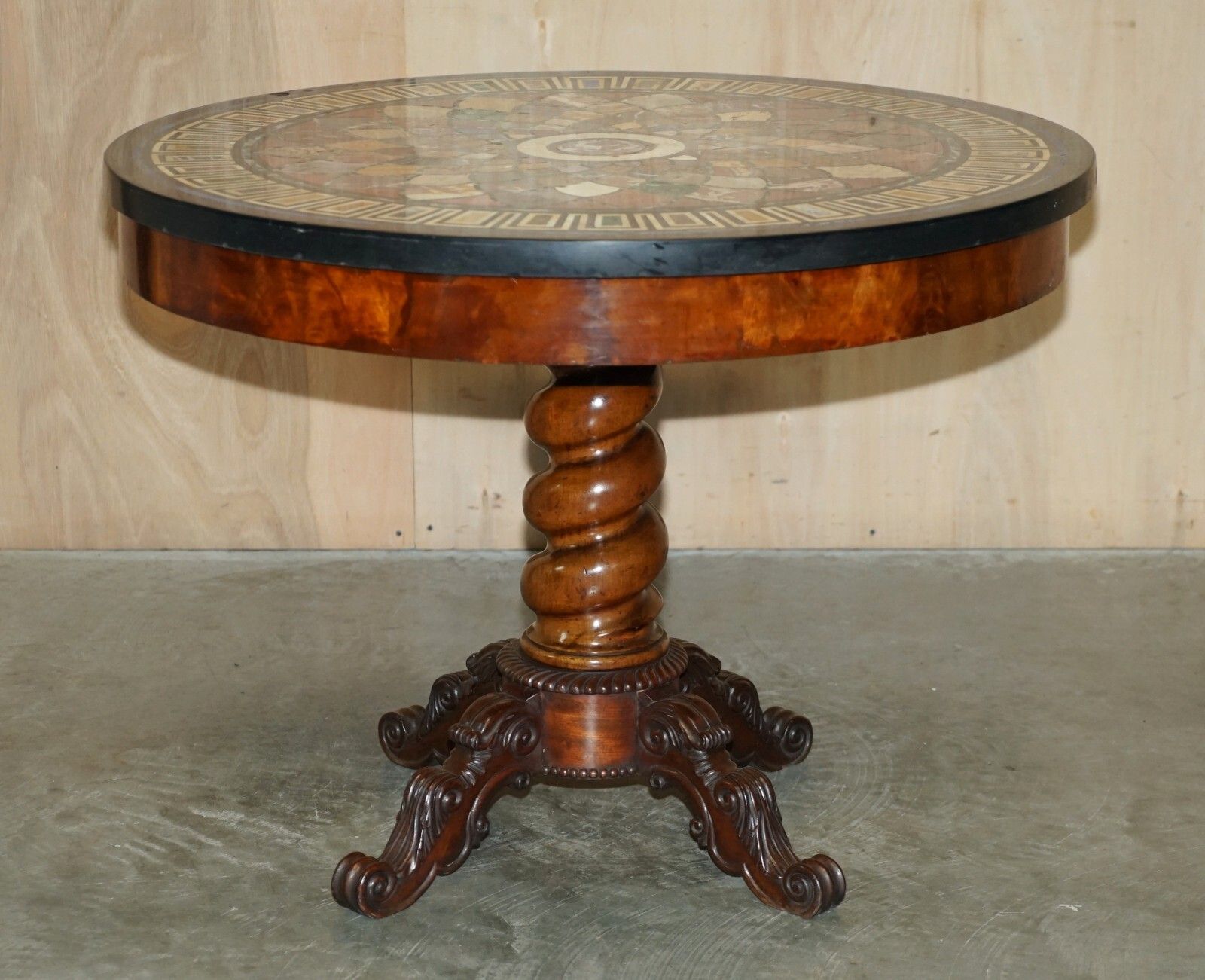 Important Antique 1830 William IV  Pietra Dura Specimen Marble Centre Table photo for sale